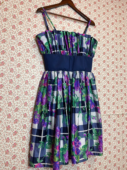 Vintage 1980s Satin Cocktail Dress