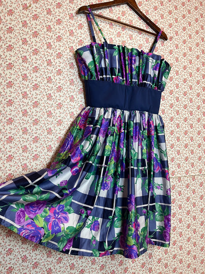 Vintage 1980s Satin Cocktail Dress