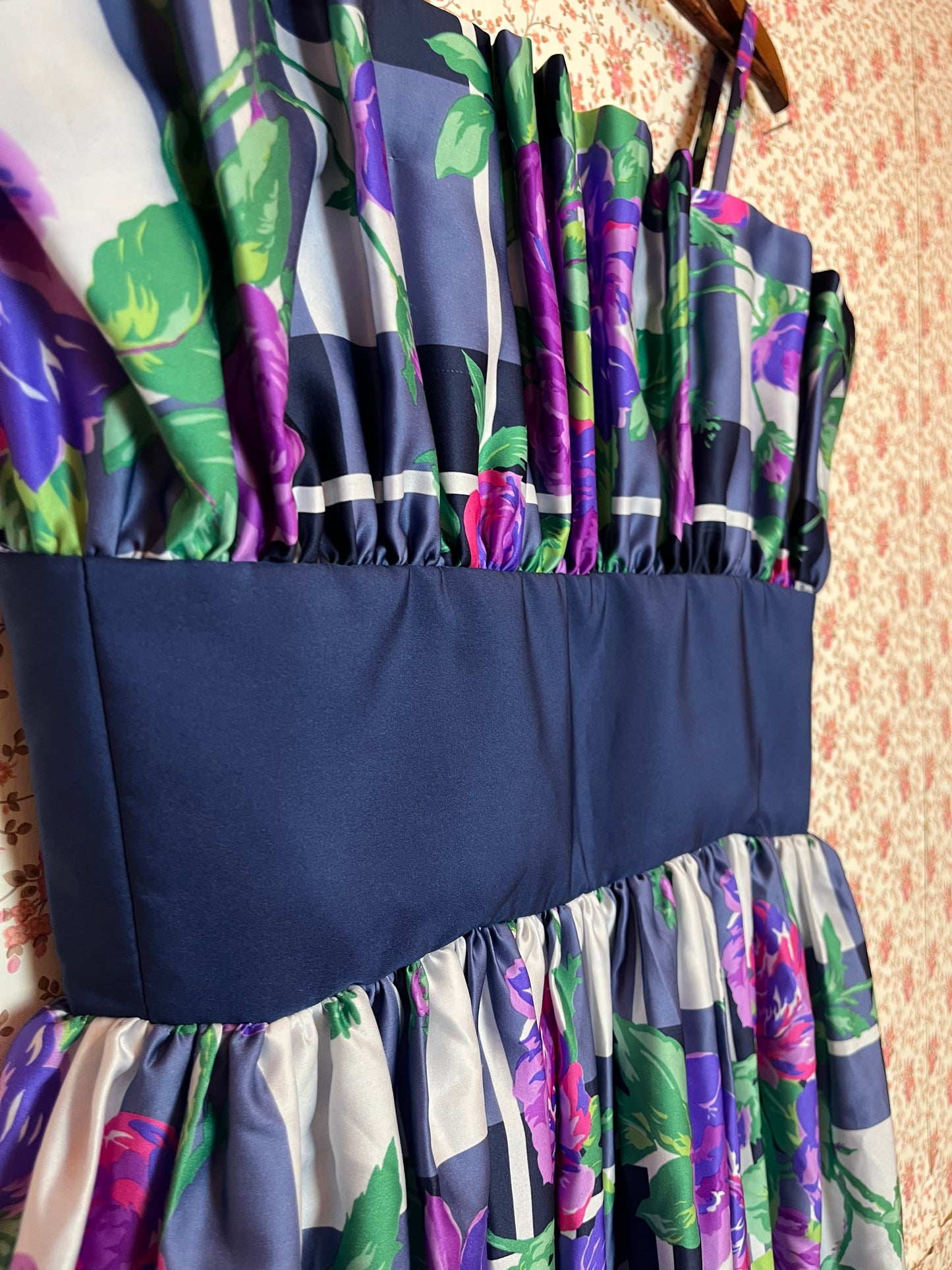 Vintage 1980s Satin Cocktail Dress