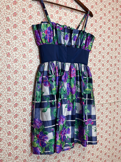 Vintage 1980s Satin Cocktail Dress