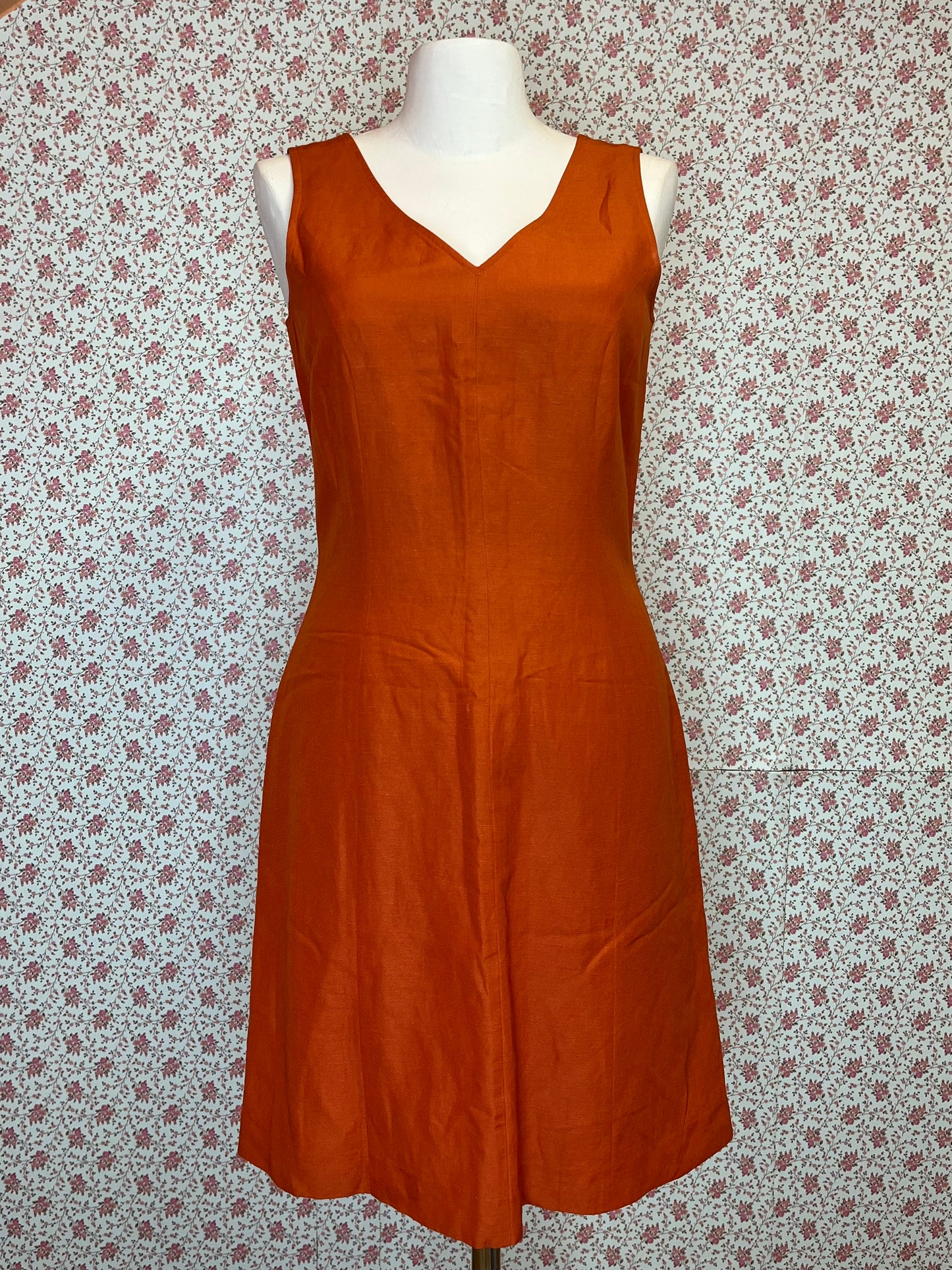 Vintage 1990s Laura Ashley Silk & Linen Dress