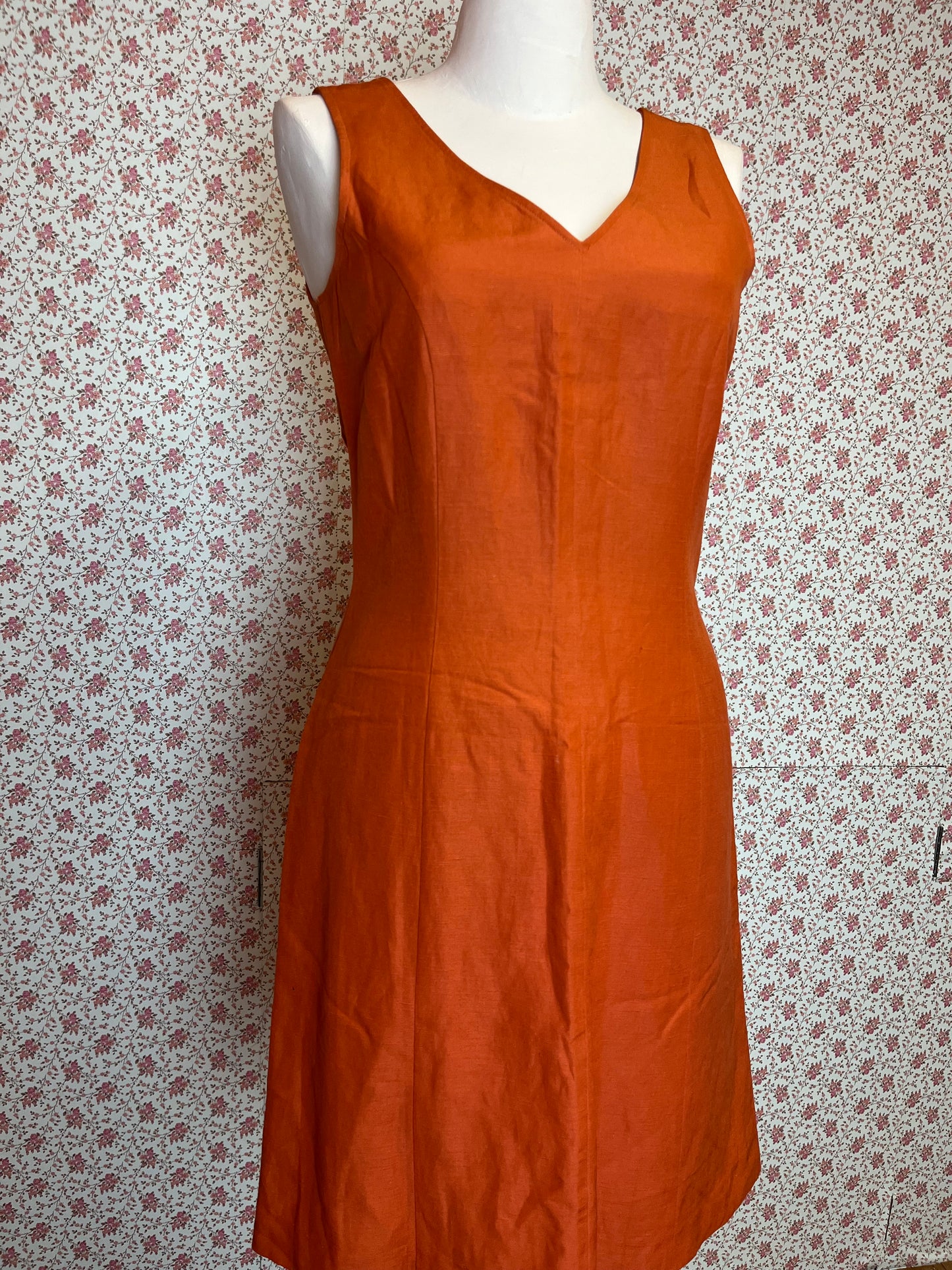 Vintage 1990s Laura Ashley Silk & Linen Dress