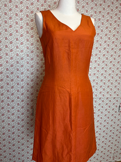 Vintage 1990s Laura Ashley Silk & Linen Dress