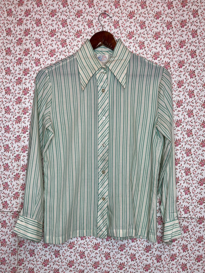 Vintage 1970s Land N Sea Striped Shirt